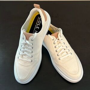 Men's Size Cole Hahn GrandPrø Rally Canvas Court Sneaker